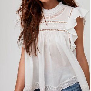 Sunday Best Elisabeth Blouse Flutter-sleeve boho blouse